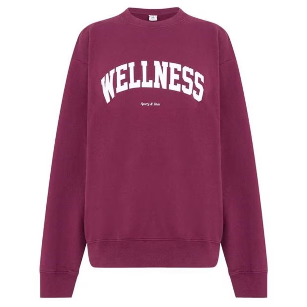 Sporty and rich burgundy sweatshirt